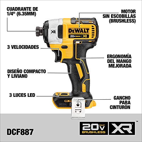 DEWALT 20V MAX* Cordless Drill Combo Kit, 2-Tool (DCK287D1M1) 