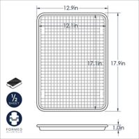 Half Sheet Pan with Grid