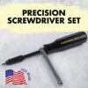 Mini Ratchet with Screwdriver Set Made in USA