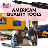 Mini Ratchet with Screw Driver Set Pink Made in USA