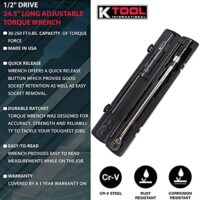 1/2 inch Adjustable Torque Wrench USA Made