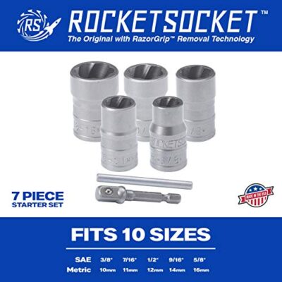 Extraction Socket Set 7 Piece Made in USA