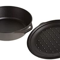 Cast Iron Deep Skillet with Cover Made in USA