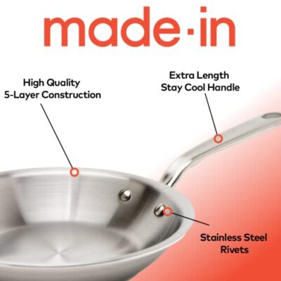 Stainless Steel Frying Pan Made in USA