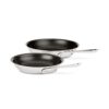 Stainless Steel Nonstick Fry Pan Set Made in USA