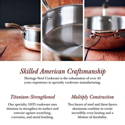 Heritage Steel Cookware Set Made in USA