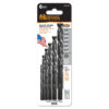 6 piece brad point drill set Made in USA