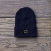 Navy Beanie Hat Made in USA.